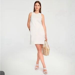 J Crew EUC white denim shift, size 2